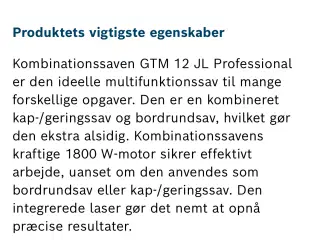 Combination sav GTM 12 JL