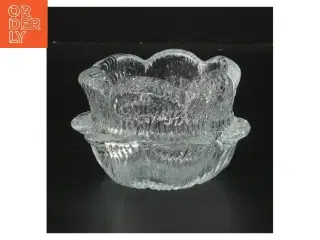 Glas lysestage fra holmegaard (str. Ø 8,5 cm)