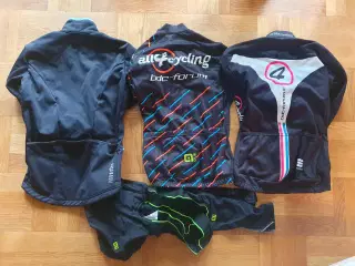 3 lækre cykeljakker (2 i XS, 1 i S) og 1 buks (XS)
