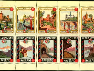 Navernes Jubilæumsfond 10 Øre - Ark med 10 Stk.