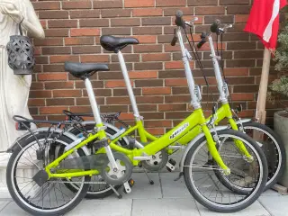 Købt til 7499 kr 2 styk foldecykler 