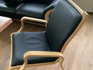 To læderstole