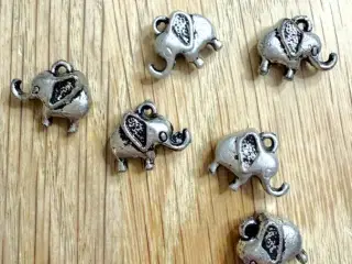 Charms med elefanter, fx til dine egne smykker