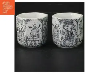 Bjørn Wiinblad ANDELSBANKEN KRUS (str. 6 cm. 2 stykker) fra Nymlle