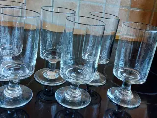 6 stk. antikke BEATRICE  glas -  ( samlet pris !) 
