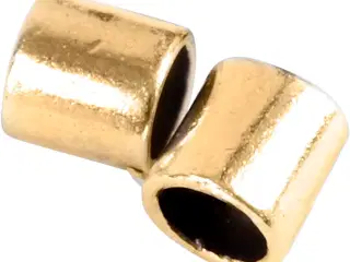 Enderør, str. 2x2 mm, hulstr. 1,4 mm, forgyldt, 80stk./ 1 pk.