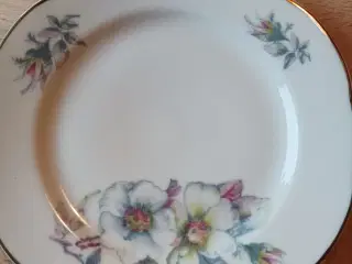 Gammelt spisestel med meget tilbehør