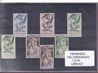 Frankrig - Velgørenhed - 7 Stk. - Ubrugt
