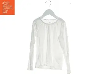 Langærmet hvid bluse fra H&M (str. 128)