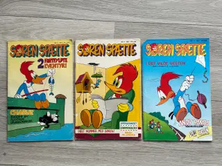 SØREN SPÆTTE TEGNESERIE- 3 STK