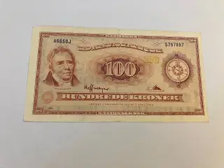 100 kroner 1965 Erstatningsseddel Danmark