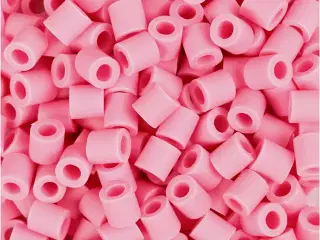 NABBI BioBeads Rørperler, str. 5x5 mm, hulstr. 2.5 mm, medium, rosa, 1000stk./ 1 pk.