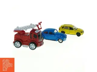 Metal legetøjsbiler (str. 8 x 3 cm 9 x 3 cm og 10 x 4 cm)