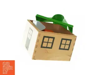 Lille legetøjs hus med figurer