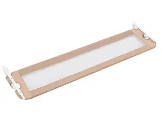 Sengegelænder til barneseng 180 x 42 cm polyester gråbrun