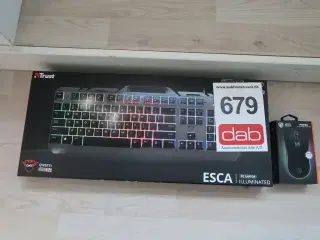Trust gamer keyboard + mus