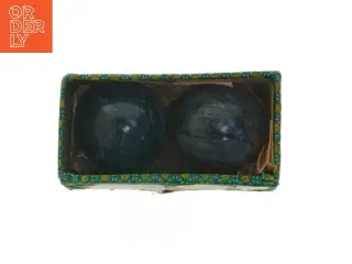 2 store Boulder Palmstone healing ball / håndsten / Månesten (str. 13x7 cm)