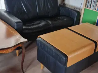 Stressless sofa med. puf/bord