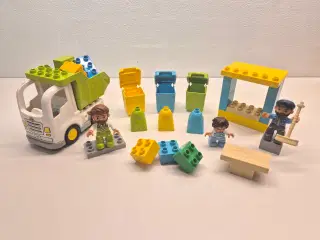 Duplo Skraldebil NR10945 med 3 skraldespande