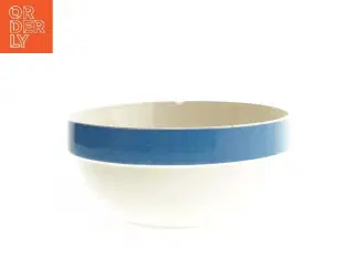 Middagsskål med blå kant (str. Ø 23x10 cm)