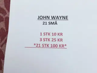 FILMPROGRAMMER 21 X JOHN WAYNE - SE RABATTEN