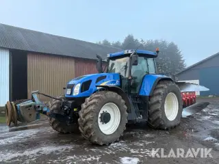 Traktor med Kuhn vendeplov New Holland TVT 190