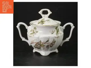 Sukkerkrukke med låg (str. Ø. 9,5 cm)