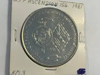 25 Pence Ascension Island 1981