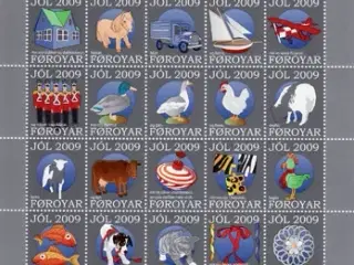 Færøerne Julemærkeark 2009