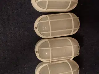 4 hvide væglamper fra JOEL - 20 cm højr