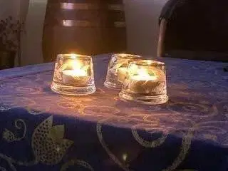 3 stk smukke, nye fyrfads lysestager