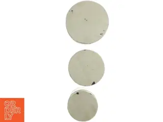 Sæt af tre emaljerede opbevaringsdåser (str. H 18-21 cm ø 16-22 cm)