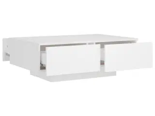 Sofabord 90x60x31 cm konstrueret træ hvid