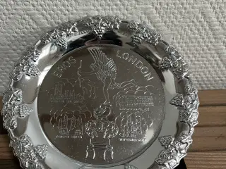 Platte med Londons seværdigheder 