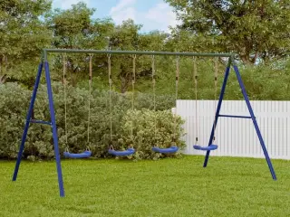 Gyngestativ med 8 kroge stål blå