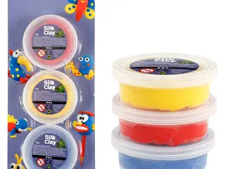 Silk Clay®, blå, rød, gul, 3x14g/ 1 pk.