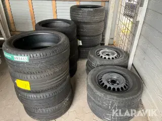 Dæk og fælge Hankook/Michelin/Toyo 4 sæt