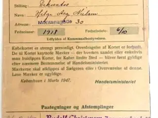 Købekort Kvinder, Mænd & Piger