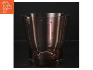 Rodabrun glas vase fra Aytm (str. Ø. 14 cm)