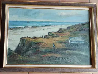 HAKON EK - ( 1914 - 1984 ) - oliemaleri