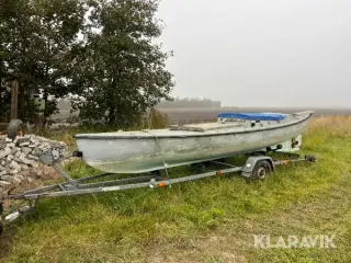 Jagtbåd Hornslyd 21 med trailer