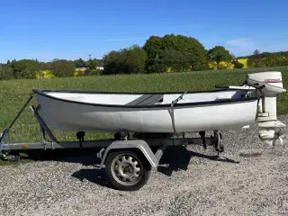 Jolle med bådtrailer