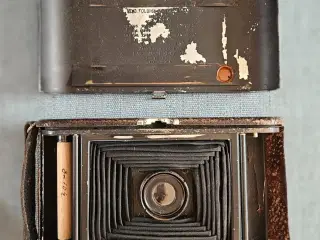 Gammelt kamera Folding Pocket Kodak, samlerobjekt