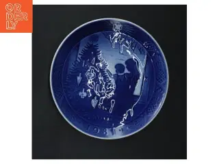 Juleplatte 1981 (str. Ø 18 cm) fra Royal Copenhagen