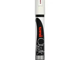 Chalk Marker, streg 1,8-2,5 mm, hvid, 1 stk.