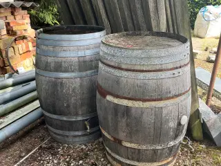 Regnvandstønde i egetræ