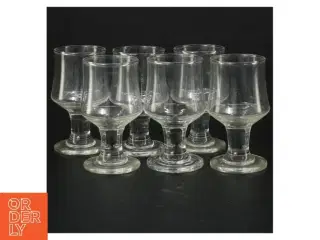 Sæt med seks glas (str. 9 cm. 6 styk)