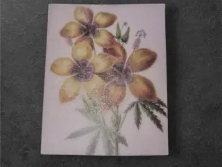 Papirark med blomstrende gule og orange blomster T