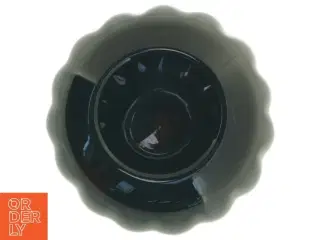 Sort keramik vase (str. 13 x 10 cm)