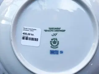 Royal Copenhagen juleplatte, 2003